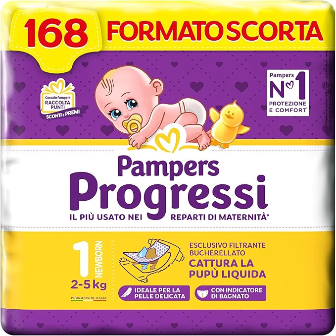 Pampers Progressi 1 - 168 PZ