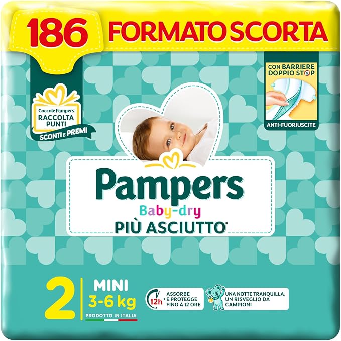 Pampers Baby Dry 2 - 186 PZ