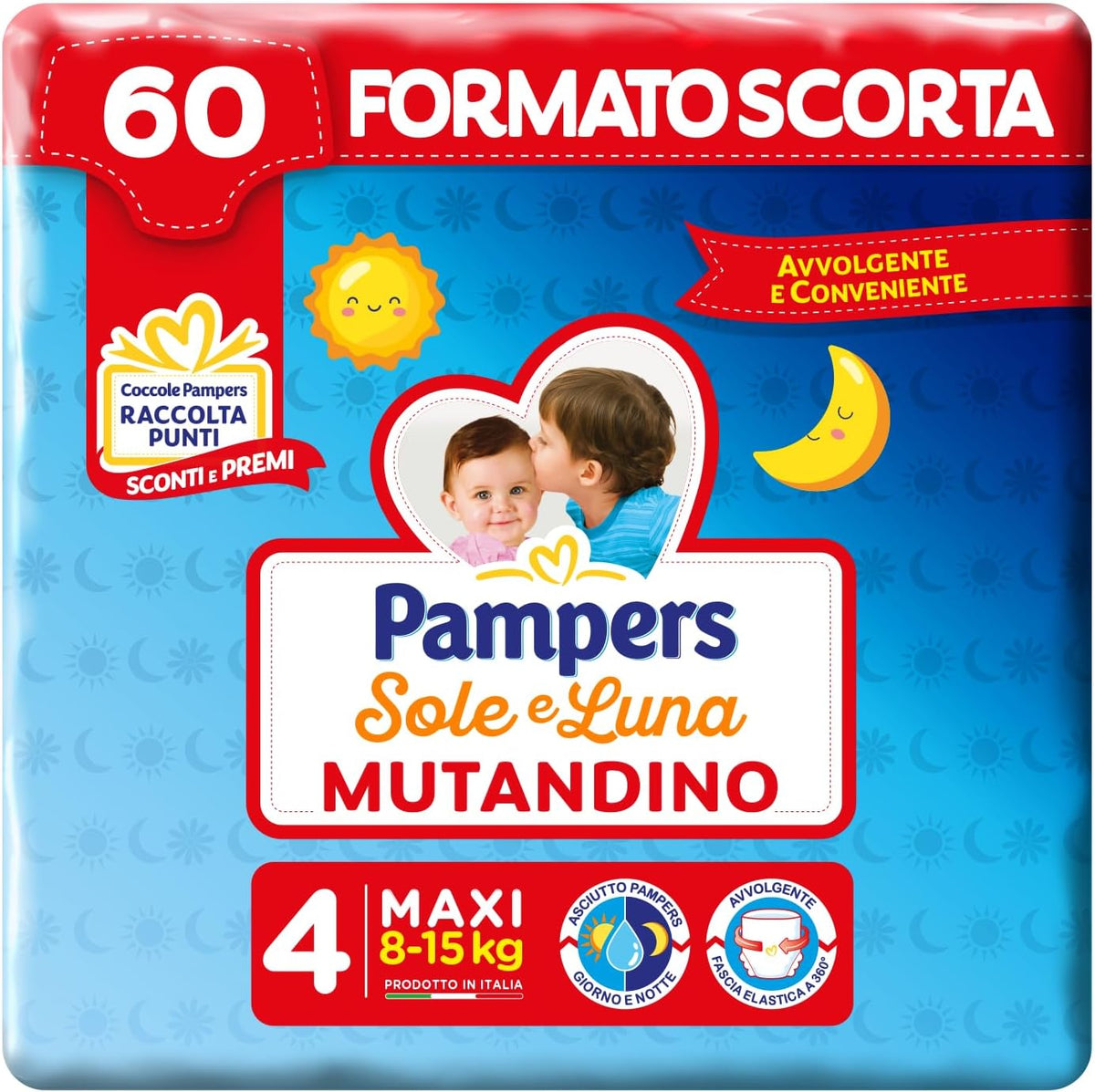 Pampers Sole e Luna Mutandino 4 - 60 PZ