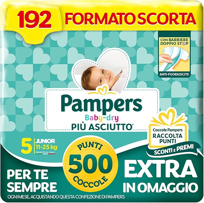 Pampers Baby Dry 5 - 192 PZ