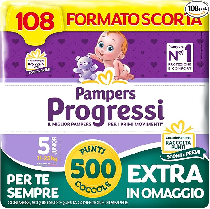 Pampers Progressi 5 - 108 PZ