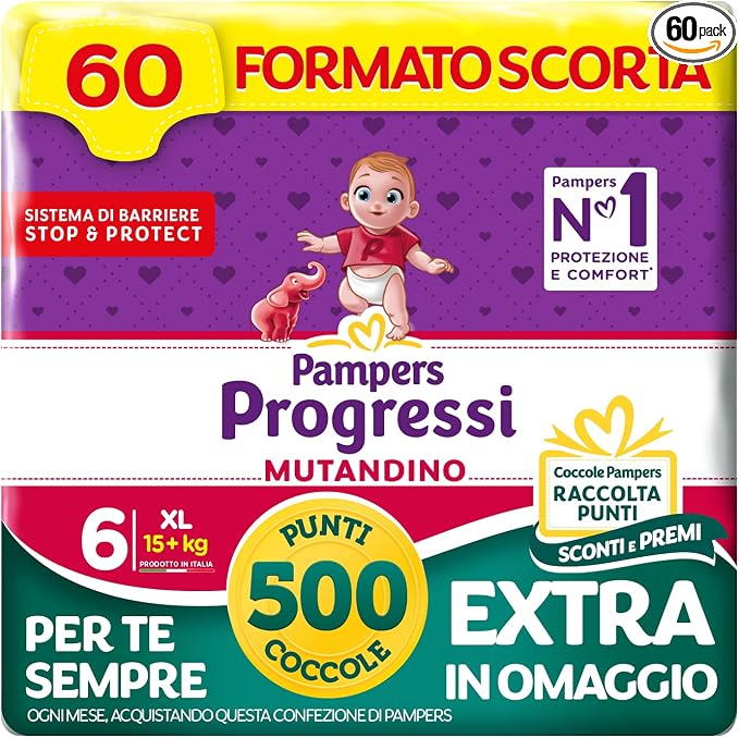 Pampers Progressi Mutandino 6 - 60 PZ