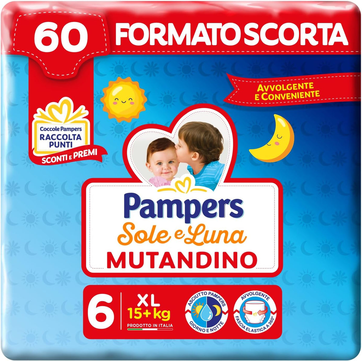 Pampers Sole e Luna Mutandino 6 - 60 PZ